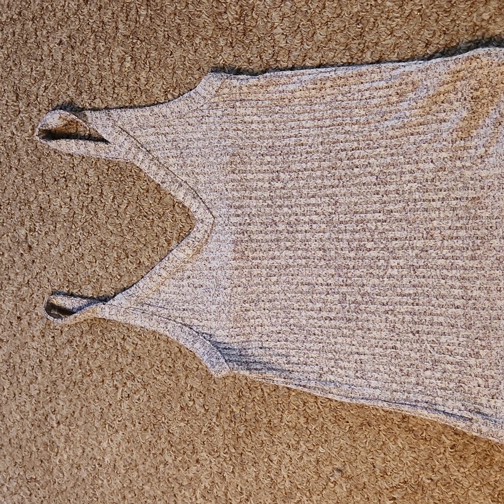 American Eagle Ribbed Knit Cropped Tank Top
